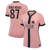 Camiseta Paris Saint-Germain Joao Neves #87 Tercera Equipación para mujer 2024-25 manga corta